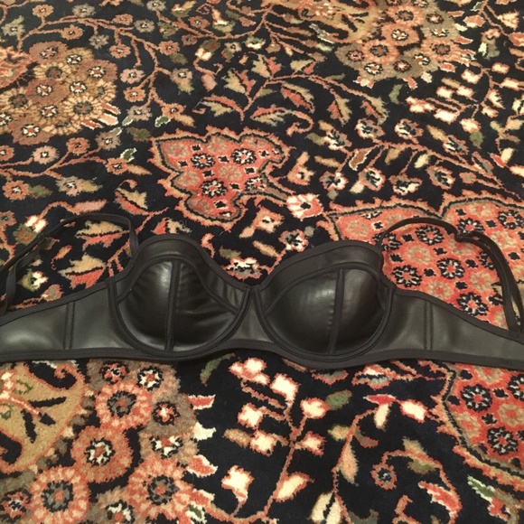 Black Triangl Bathing Suit Top - Picture 1 of 2